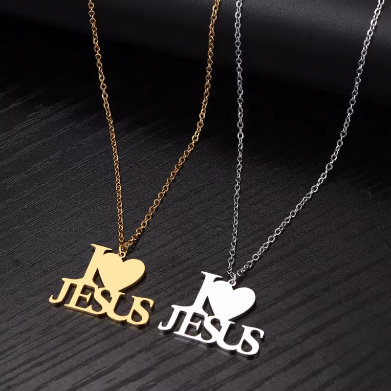 I love Jesus gold und silber