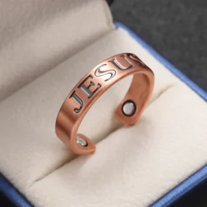 JESUS Magnetring aus Kupfer – Heilender Ring für Damen & Herren 💍