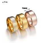 Jesus Ringe in silber-gold, tose und gold