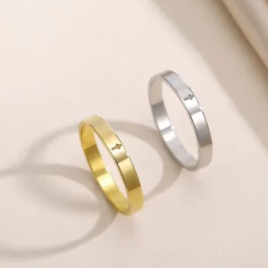 Verstellbarer Edelstahlring – Minimalistisch in Gold & Silber