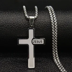 Kette mit Jesus Schriftzug - Unisex für Herren & Damen