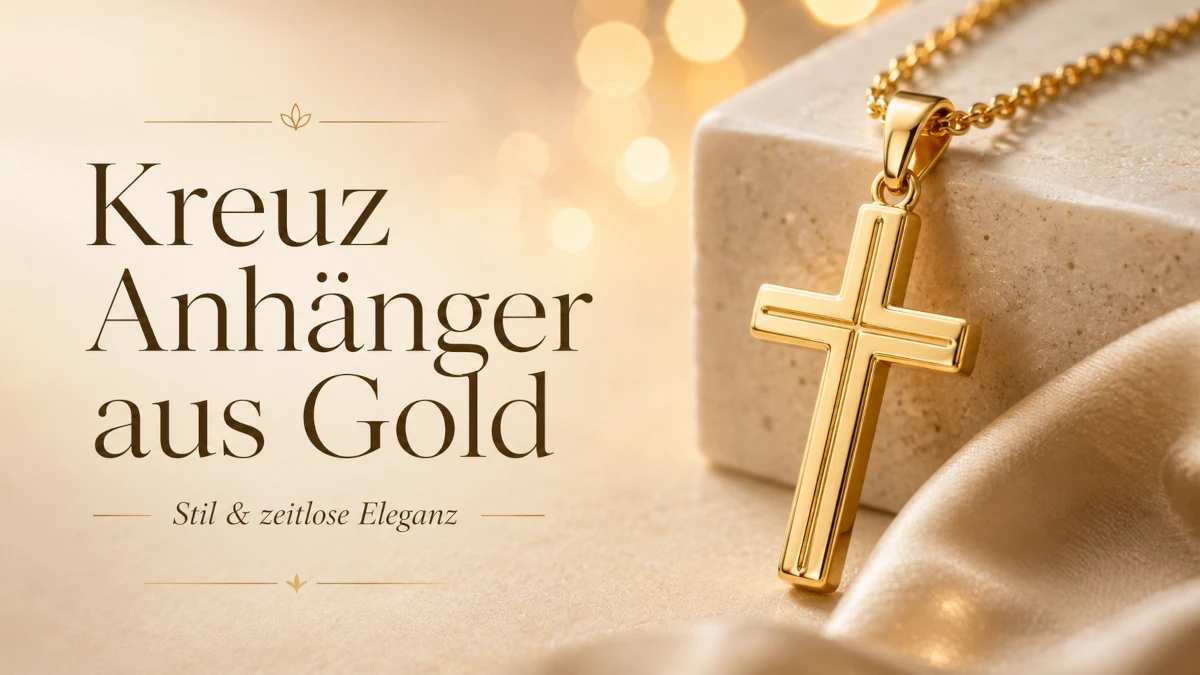 Kreuz Anhänger aus Gold
