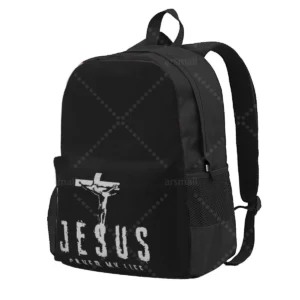 Jesus Saved My Life Rucksack Christlicher Backpack Unisex