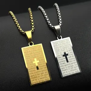 Spanisches Vaterunser Kreuz Anhänger