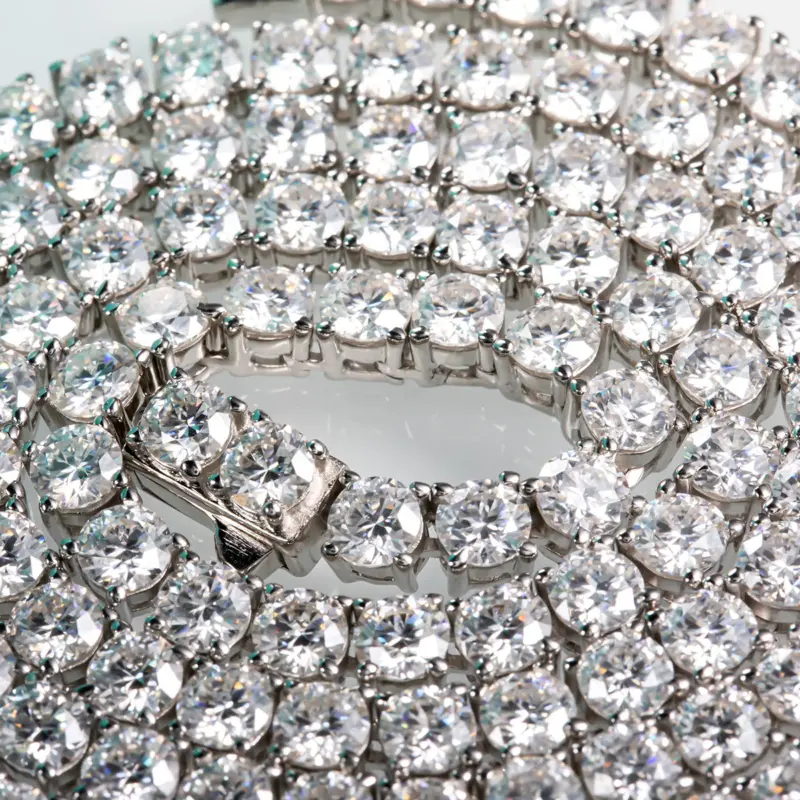 AnuJewel 4 mm Moissanit Tenniskette – 45 bis 60 cm – weitere Produktansicht