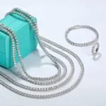 AnuJewel 4 mm Moissanit Tenniskette – 45 bis 60 cm – weitere Produktansicht
