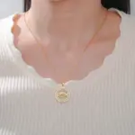 Jesusfisch Anhänger mit Zirkon in Gold- und Silberoptik