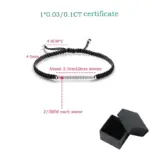 SMYOUE Moissanit Armband – Premium-Detail