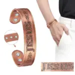 Jesus Armreif aus Kupfer – Unisex Schmuck mit Glaubensbotschaft