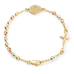 Marienarmband mit Kreuz für Damen – Design 1