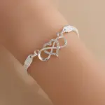 Kreuzarmband Damen – Silber Design 5