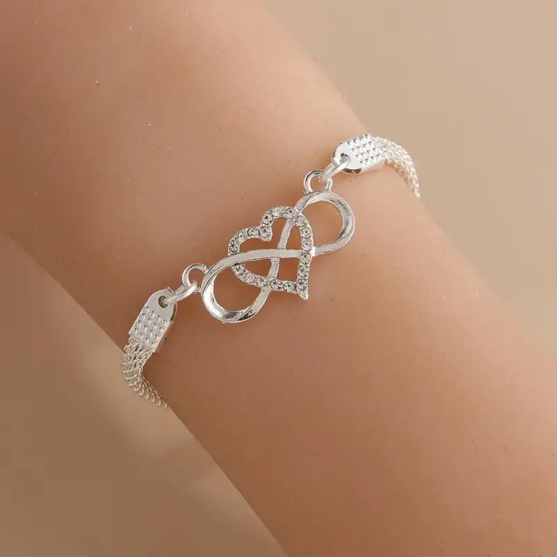Kreuzarmband Damen – Silber Design 5