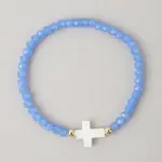 Kreuz Perlenarmband – Variante E