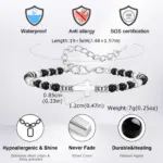 Kreuzarmband Herren Naturstein – Geschenkidee