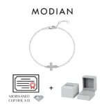 MODIAN Moissanit Kreuzarmband mit 20 Steinen
