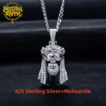 MossanRappr Jesus-Anhänger mit 1,4 ct Moissanit – Hauptabbildung