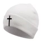 Christliche Kreuz Beanie – weitere Ansicht