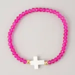 Kreuz Perlenarmband – Variante B