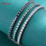 SMYOUE Moissanit Tennisarmband aus 925 Sterling Silber – Hauptansicht