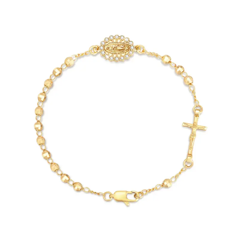 Marienarmband mit Kreuz für Damen – Design 5