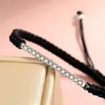 Moissanit Seilarmband für Damen und Herren – weitere Ansicht