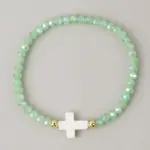 Kreuz Perlenarmband – Variante M