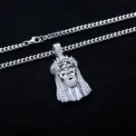 Produktansicht des MossanRappr Jesus-Anhängers aus 925 Sterling Silber