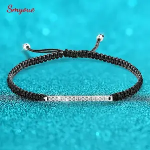 SMYOUE Moissanit Seilarmband aus 925 Sterling Silber – Hauptansicht