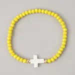 Kreuz Perlenarmband – Variante D