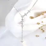 Moissanit Quasten-Halskette für Damen mit 4 mm VVS1 Stein