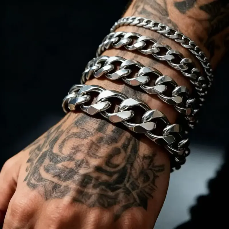 Kubanische Gliederkette als markantes Schmuckdesign