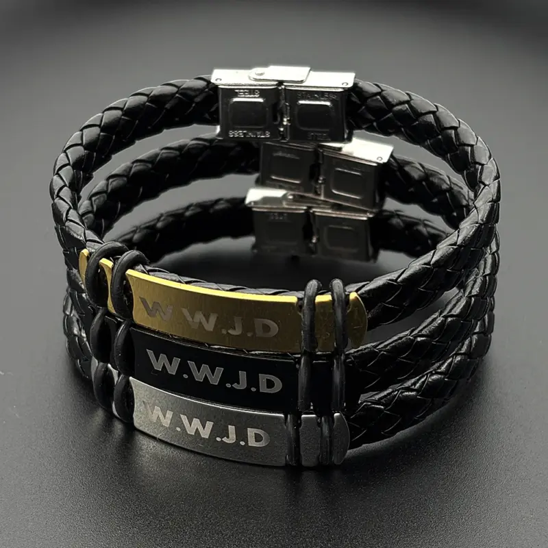 Christliches WWJD Armband – Detailansicht