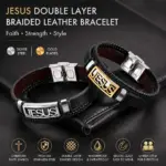 Jesus Armband Herren mit JESUS-Schriftzug – Detailansicht