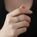 Jesusfisch Ring Edelstahl Detailansicht