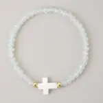 Kreuz Perlenarmband – Variante H