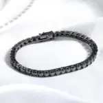 Tennisarmband mit Moissanit in 3 bis 5 mm Breite