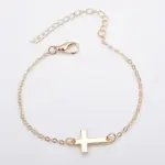 Kreuzarmband Damen – Gold Design 2