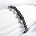 Detailansicht Moissanit Tennisarmband aus Sterling Silber