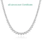 Zirkon Variante der Tenniskette aus 925 Sterling Silber
