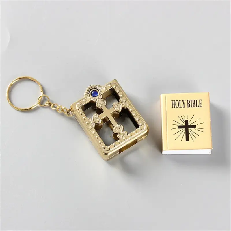 Mini-Bibel-Schlüsselanhänger für Schlüsselbund und Tasche