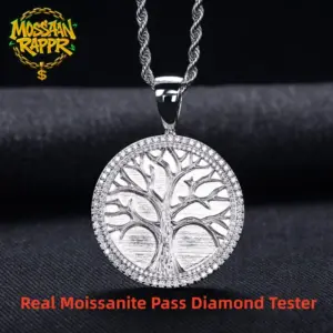 MossanRappr Moissanit Lebensbaum-Kette 1,49 ct – Hauptansicht