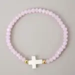 Kreuz Perlenarmband – Variante C