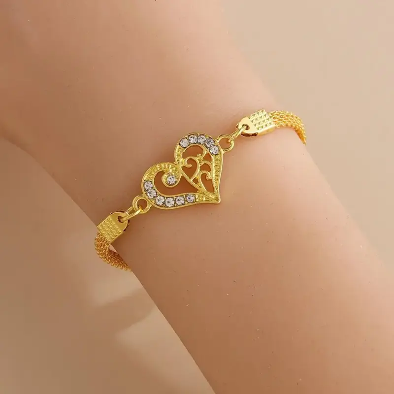 Kreuzarmband Damen – Gold Design 3