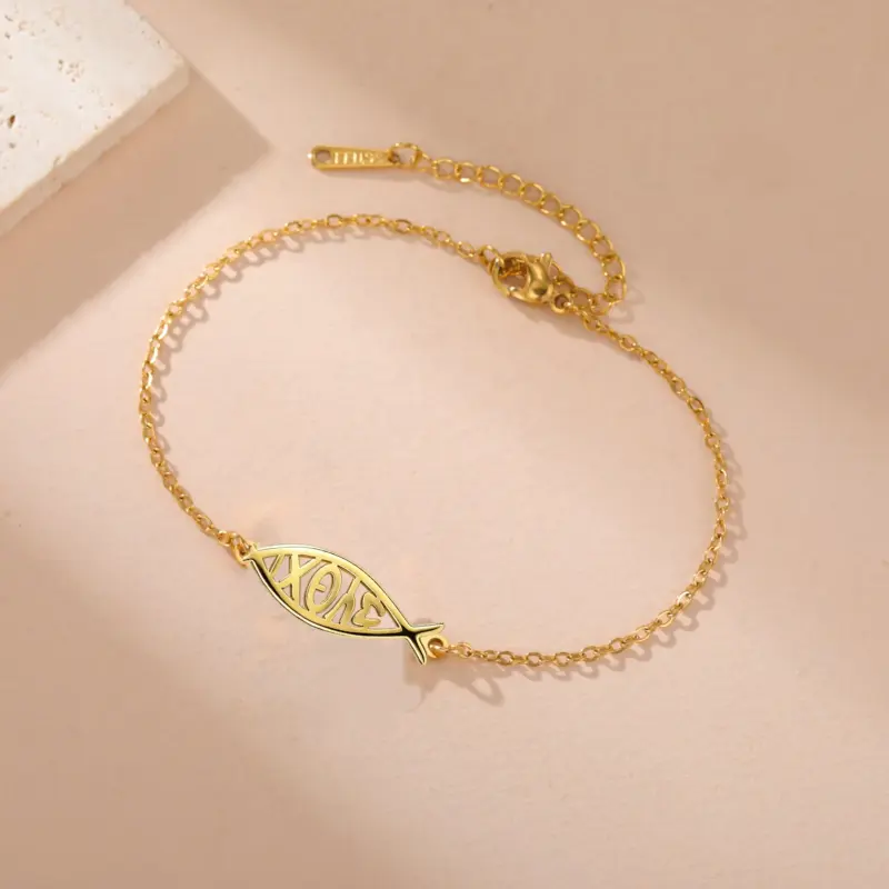 Ichthys Schmuck Armband aus Edelstahl – Produktdetail