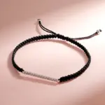 925 Sterling Silber Moissanit Armband – Detail