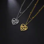 Christliche Herzkette mit Jesus Motiv für Damen