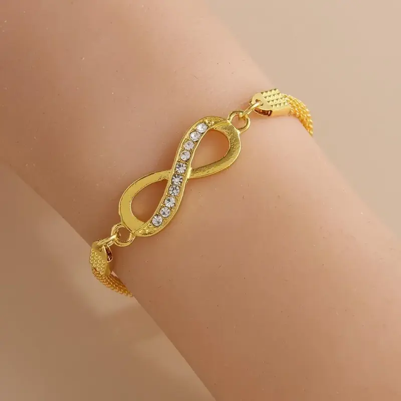 Kreuzarmband Damen – Gold Design 4
