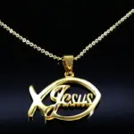Ichthys Kette goldfarben Variante A 50 cm