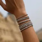 Moissanit Armband in 3, 4 und 5 mm Breite