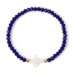 Kreuz Perlenarmband – Variante A